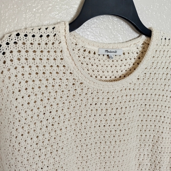 Madewell Open-Stitch Austen Pullover Sweater XS cream - Picture 2 of 7